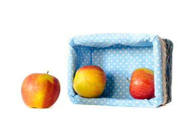 apples in basket