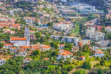 Madeira island, Portugal. Funchal town.