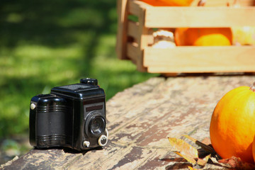 alter fotoaparat  und motiv