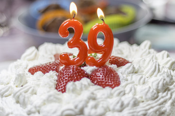 39th birthday cake