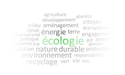nuage de mots écologie
