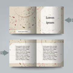 Naklejka premium Brochure template with abstract background.