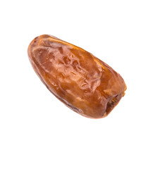 Date fruits over white background