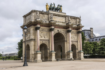 Panele Szklane  Łuk Triumfalny (Arc de Triomphe du Carrousel) Paryż, Francja.