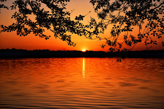 Abendrot am Arendsee