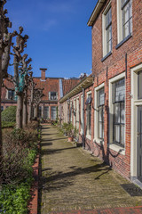 Old houses of the Pepergasthuis in Groningen