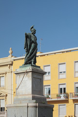 Fototapeta na wymiar Statue of king Carlo Felice. Cagliari, Sardinia