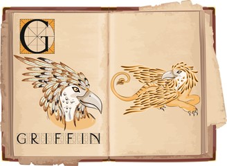 letter G with Griffin