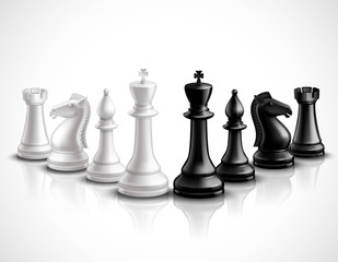 Chess Pieces Illustration
