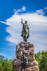 Fototapeta premium Bold Statue of King Jaume