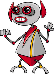 robot character cartoon illustration