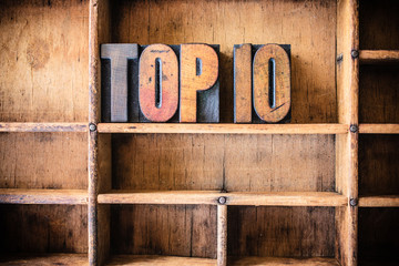 Top 10 Concept Wooden Letterpress Theme