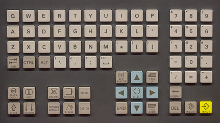 control operator panel keyboard