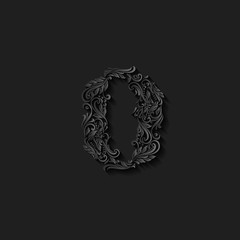 Decorated zero digit