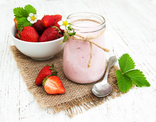 Strawberry yogurt