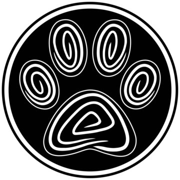 Paw Print Abstract Icon
