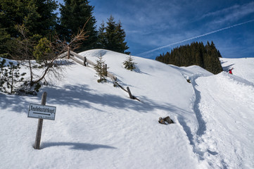 Winterlandschaft Nähe Untereammergau, Oberbayern, 2015