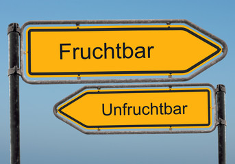 Strassenschild 39 - Fruchtbar