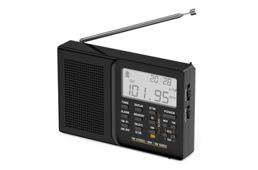 Fototapeta premium black digital radio