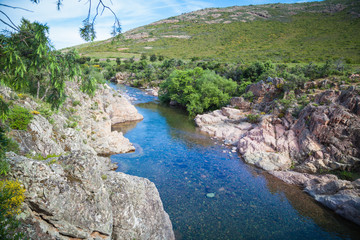 Fototapeta na wymiar Flusslandschaften auf Korsika
