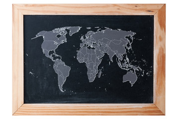 Weltkarte als Hintergrund