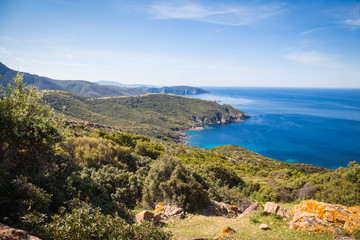 Fototapeta na wymiar Landschaften und Küsten bei Porto, Korsika