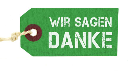 Wir sagen Danke 