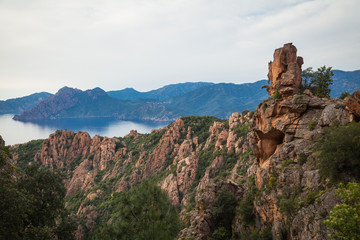 Landschaften und Küsten bei Porto, Korsika
