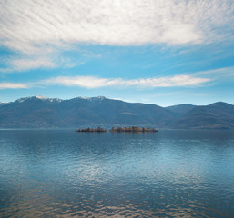 Obraz premium beautiful view of Locarno lake