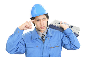 苦悩する労働者