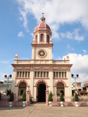 Fototapeta na wymiar Santa Cruz Church the Portuguese legacy in Bangkok