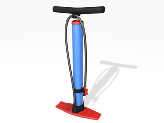 air pump isolated on white