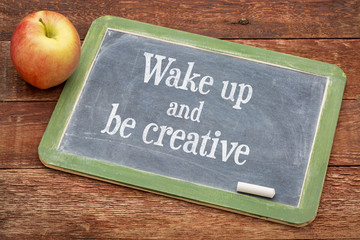 Wake up and be creative on blackboard