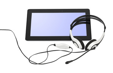 Touchpad pc and headphones
