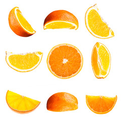 Orange fruit isolated on a white background