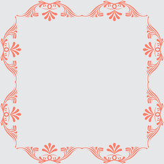 ornamental vector frame.