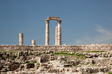 Fototapeta na wymiar Ruins from Amman Jordan