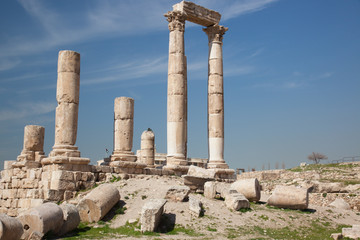 Fototapeta premium Ruins from Amman Jordan