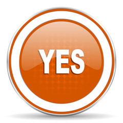yes orange icon