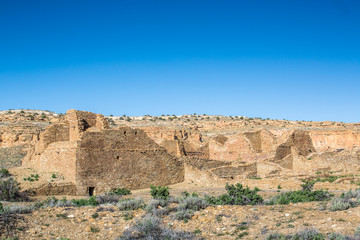 Obraz premium Buildings in Chaco Culture National Historical Park, NM, USA