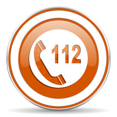 emergency call orange icon 112 call sign
