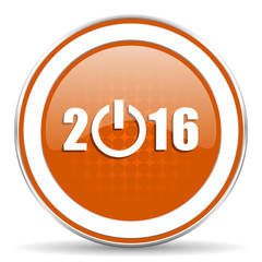 new year 2016 orange icon new years symbol