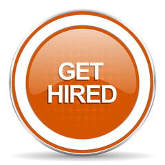 get hired orange icon