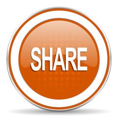 share orange icon