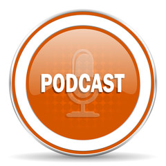 podcast orange icon
