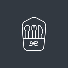 knife, fork and spoon