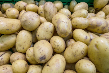fresh potato for sell in the market
