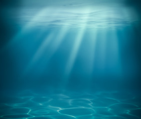 ocean or sea deep underwater background