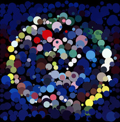 Colorful dot background