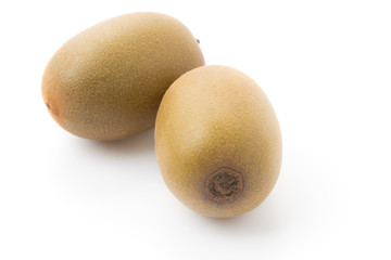 Golden Kiwi fruit isolated on white background